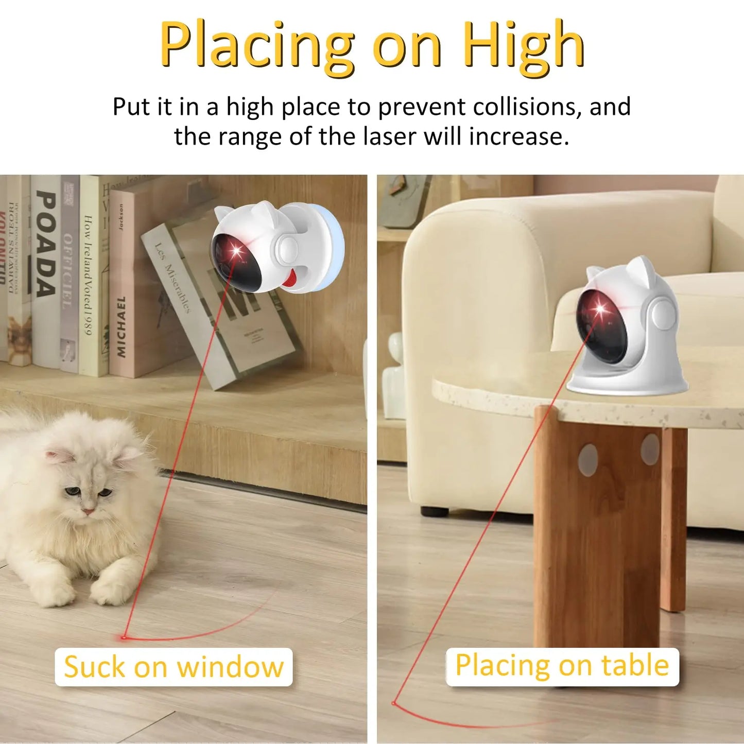 Automatic Interactive Rechargeable Laser Cat Toys - Katokitten