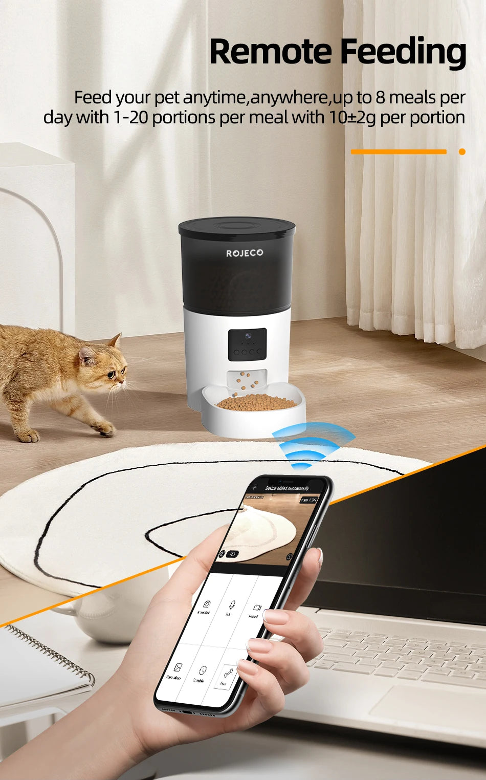 3L Automatic Pets Feeder With Carmen Smart Cat - Katokitten
