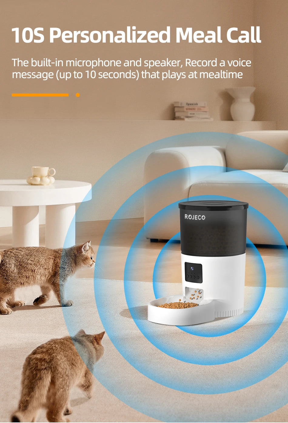 3L Automatic Pets Feeder With Carmen Smart Cat - Katokitten
