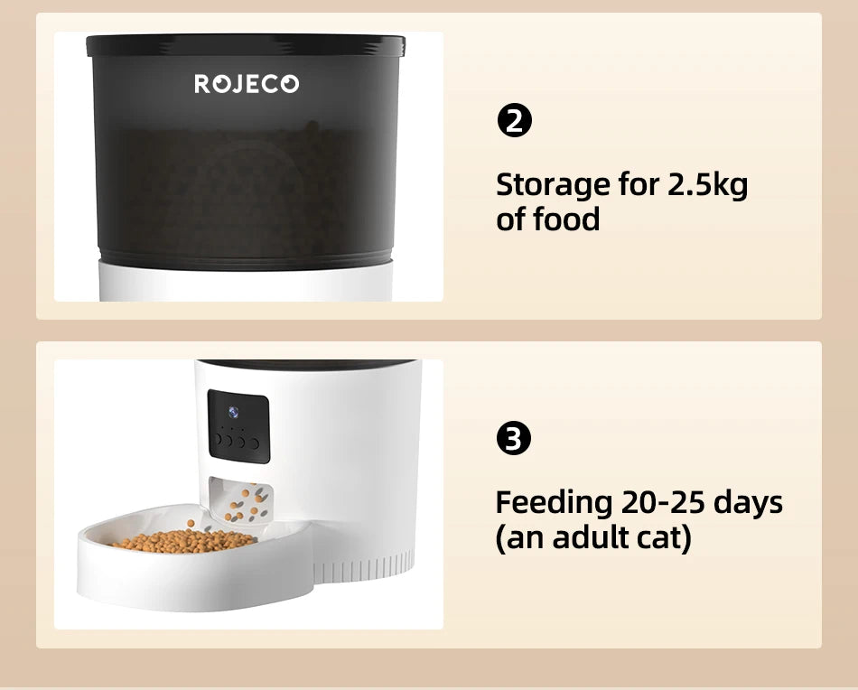 3L Automatic Pets Feeder With Carmen Smart Cat - Katokitten