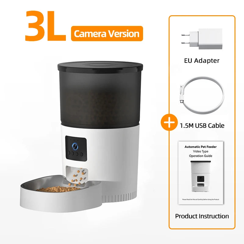 3L Automatic Pets Feeder With Carmen Smart Cat - Katokitten