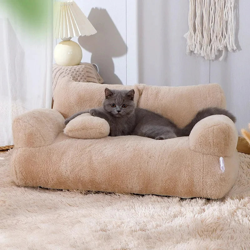 Winter Warm Luxury Pet Cat Bed Sofa - Katokitten