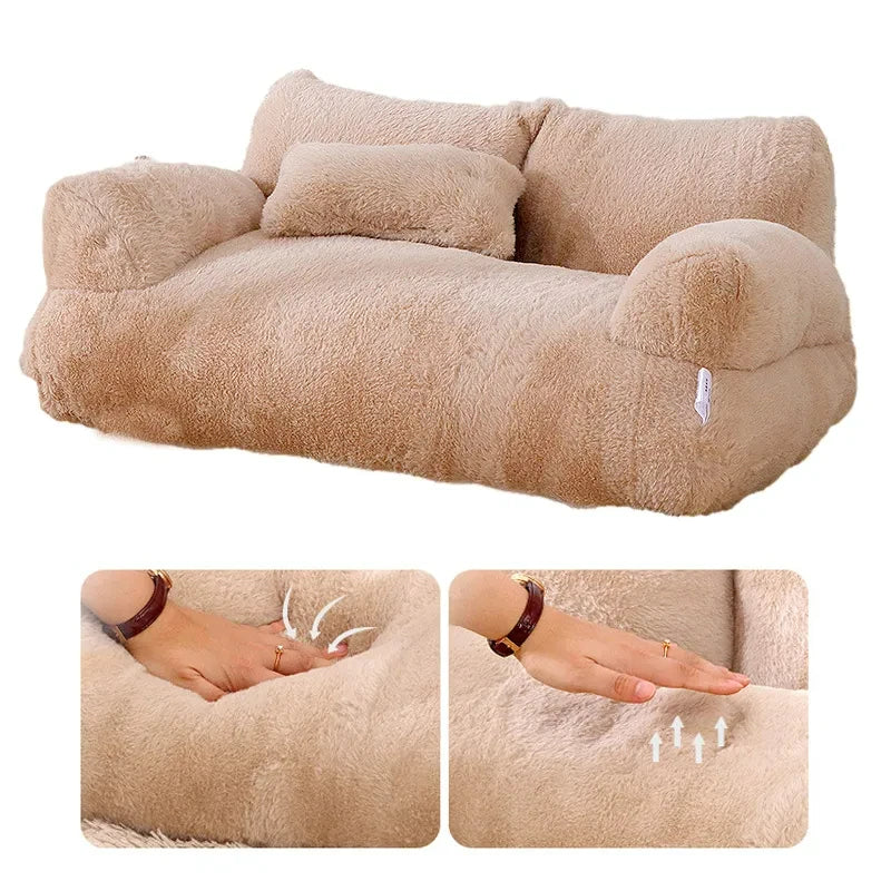 Winter Warm Luxury Pet Cat Bed Sofa - Katokitten