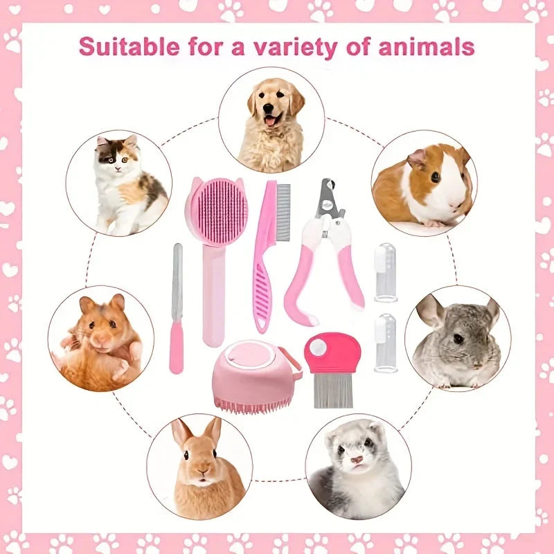 8Pcs Pet Cat Beauty Kit Set - Katokitten