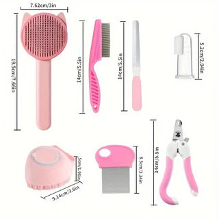 8Pcs Pet Cat Beauty Kit Set - Katokitten