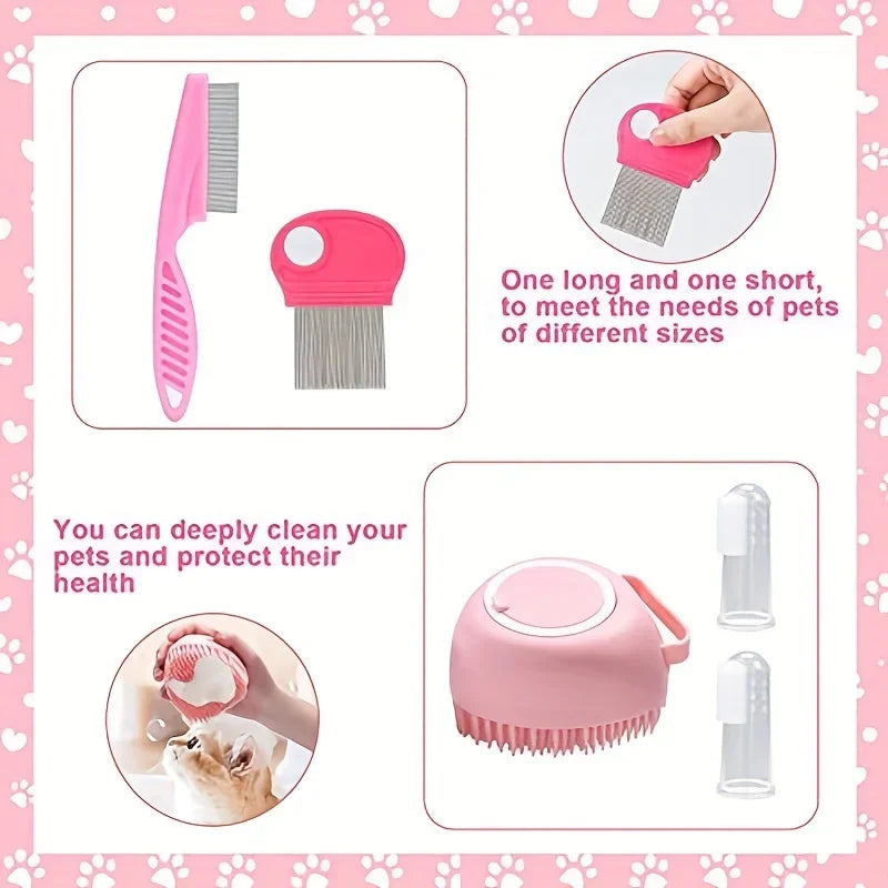 8Pcs Pet Cat Beauty Kit Set - Katokitten
