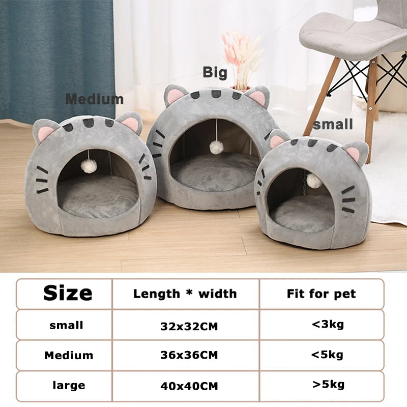 Winter Warm Pet Cat Super Bed House - Katokitten