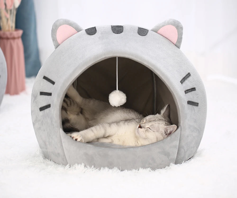 Winter Warm Pet Cat Super Bed House - Katokitten
