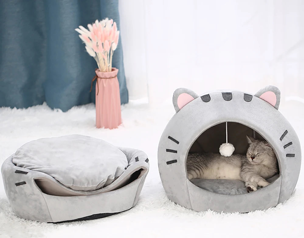 Winter Warm Pet Cat Super Bed House - Katokitten