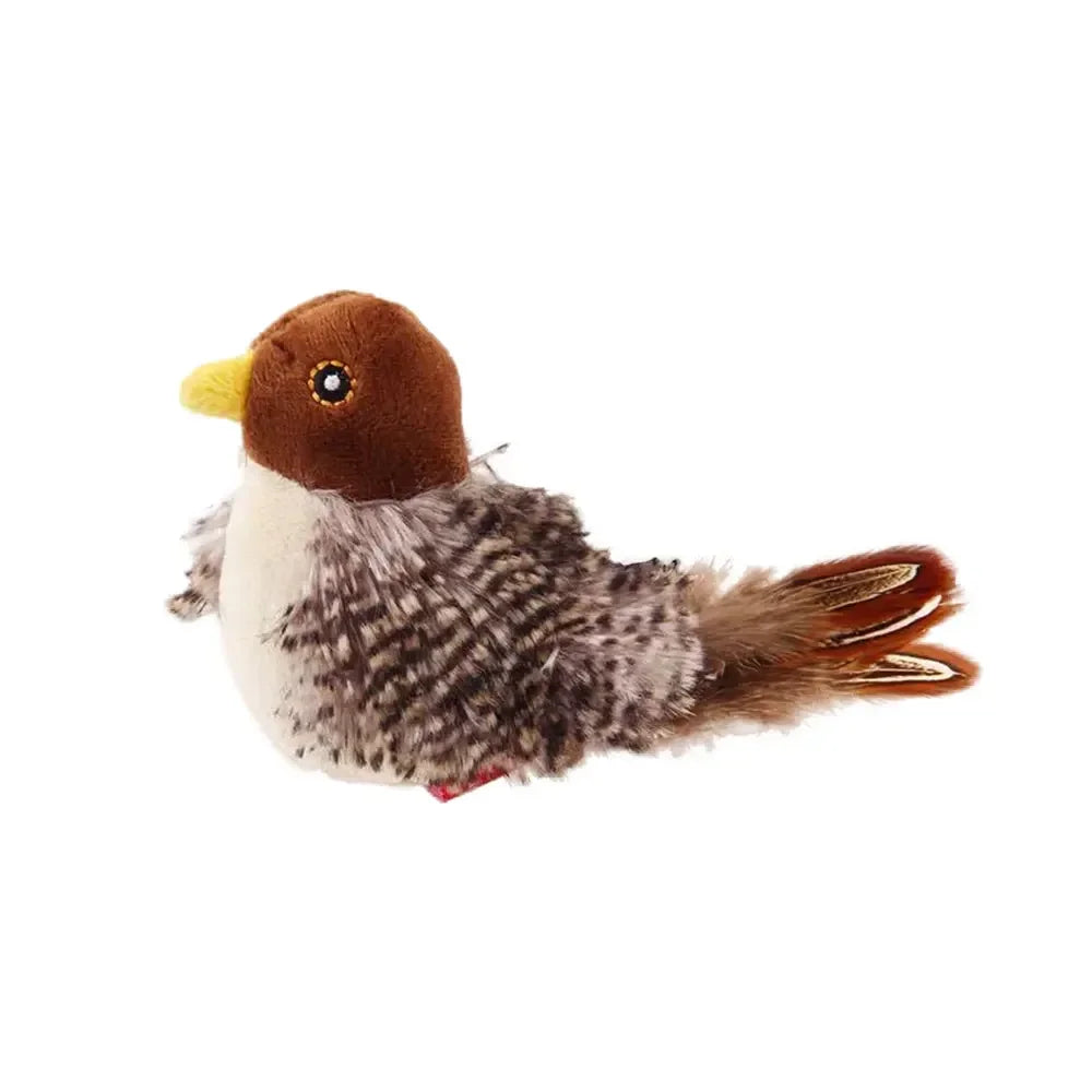 Interactive Flying Bird Flapping Wings Sparrow Catnip Cat Toy - Katokitten