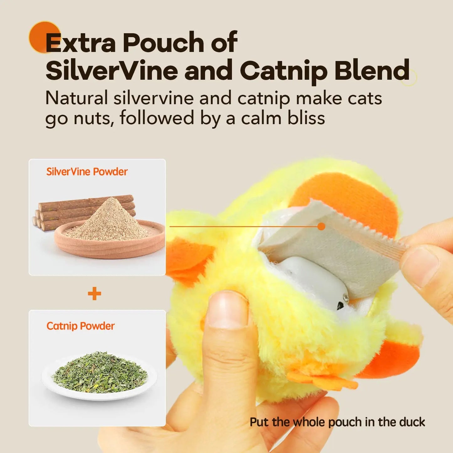 Electric Bird Rechargeable with Catnip Touch Activated Plush Toy - Katokitten