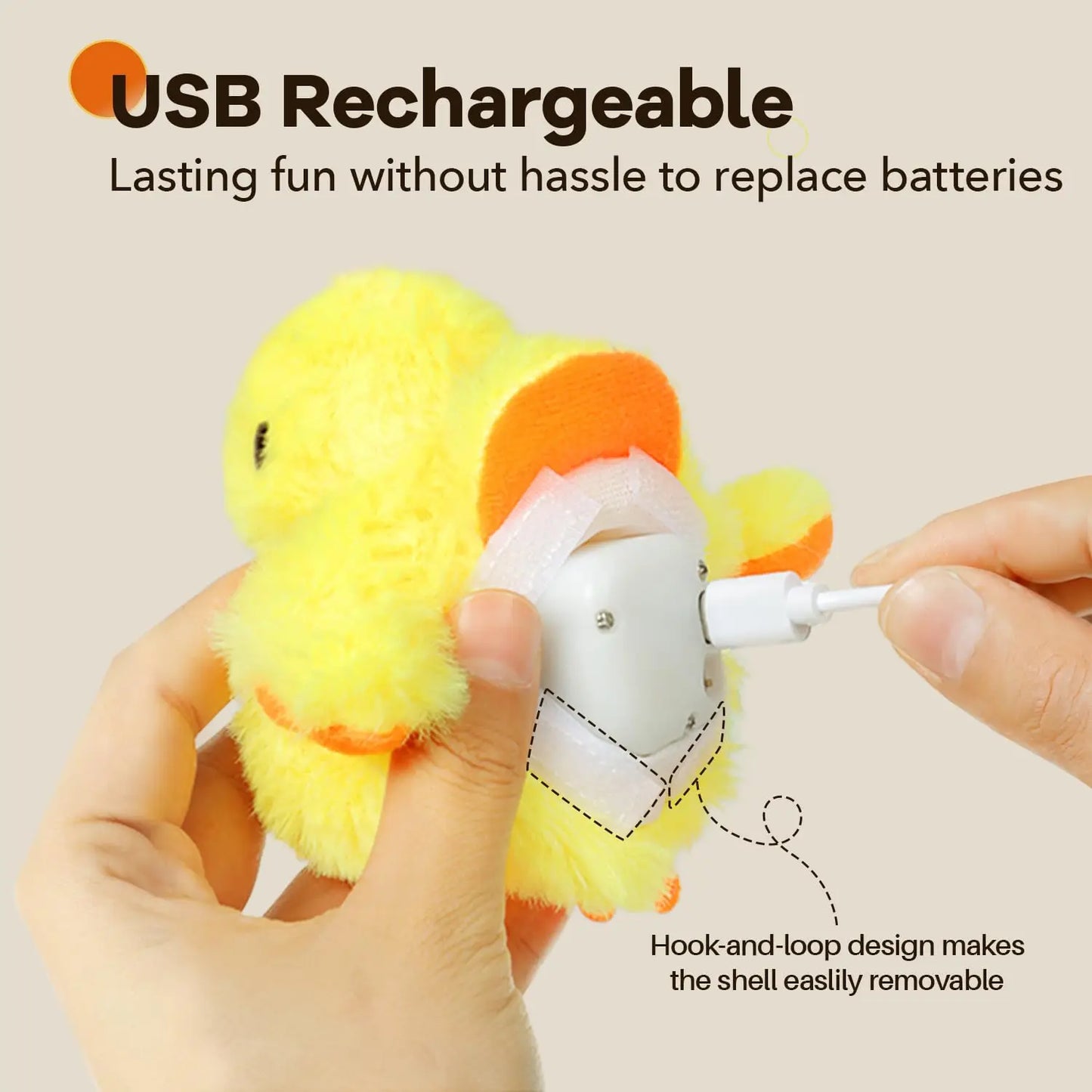 Electric Bird Rechargeable with Catnip Touch Activated Plush Toy - Katokitten