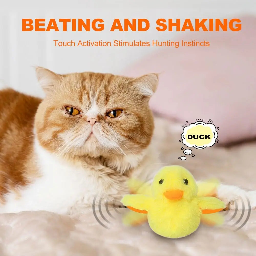 Electric Bird Rechargeable with Catnip Touch Activated Plush Toy - Katokitten