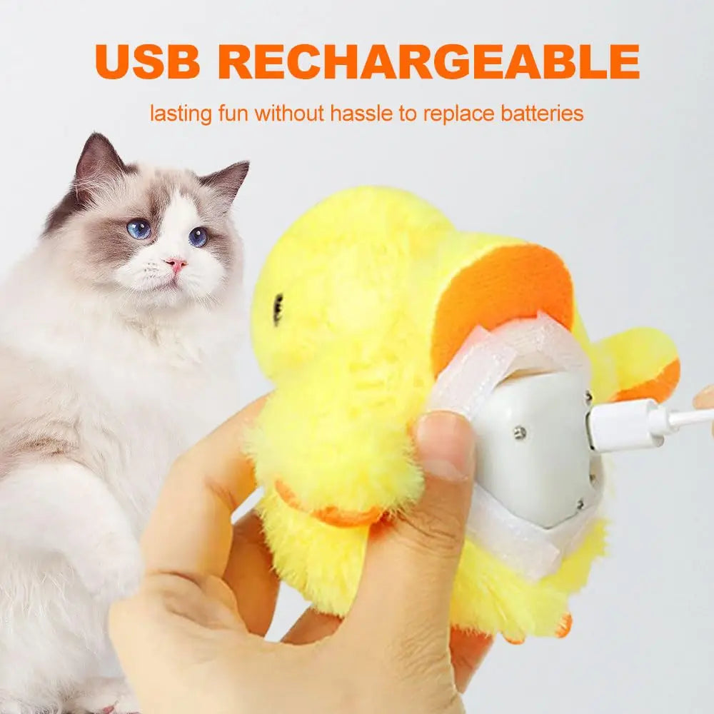 Electric Bird Rechargeable with Catnip Touch Activated Plush Toy - Katokitten