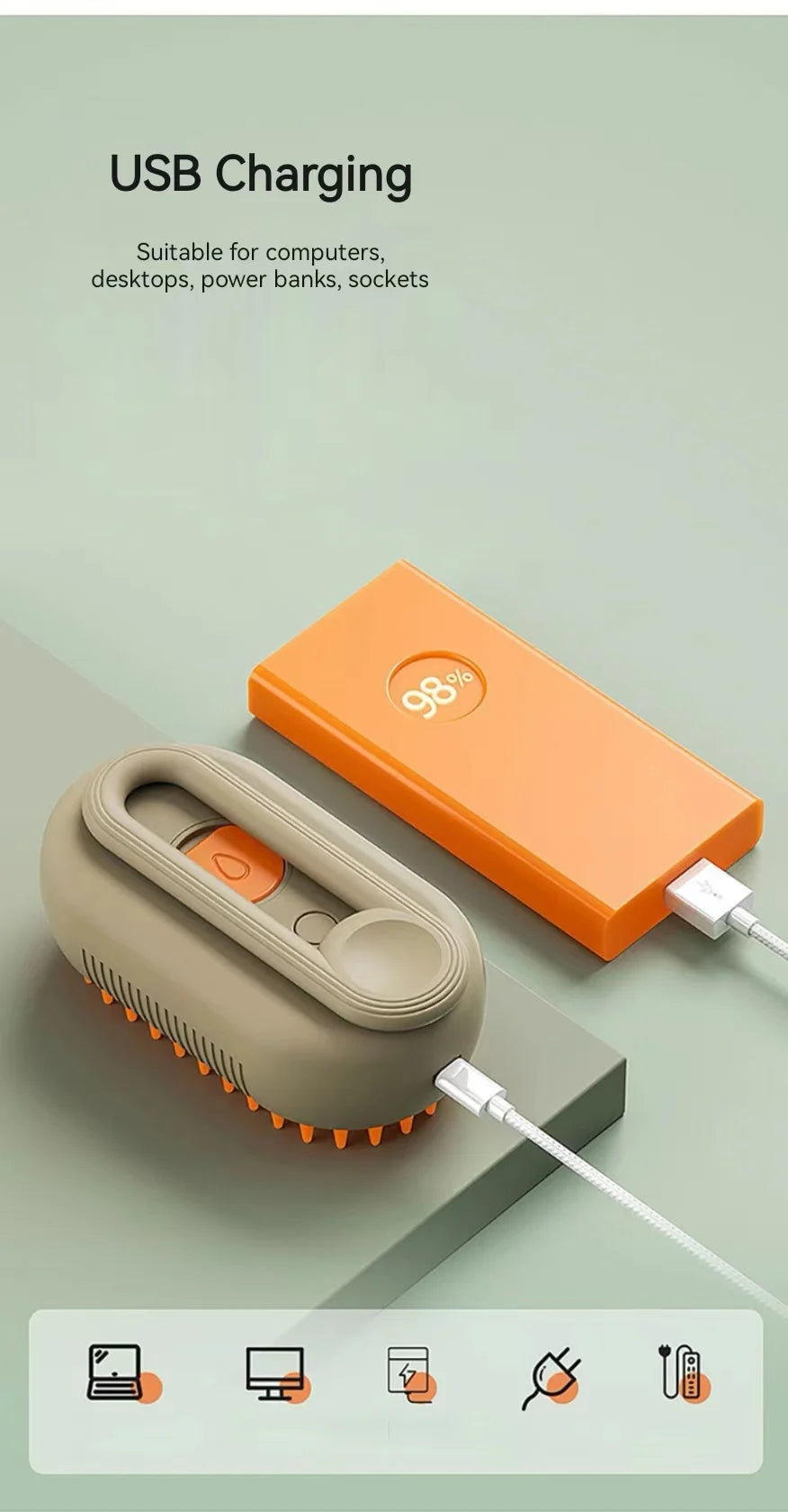 3-in-1 Pet Cat Hair Brush - Katokitten