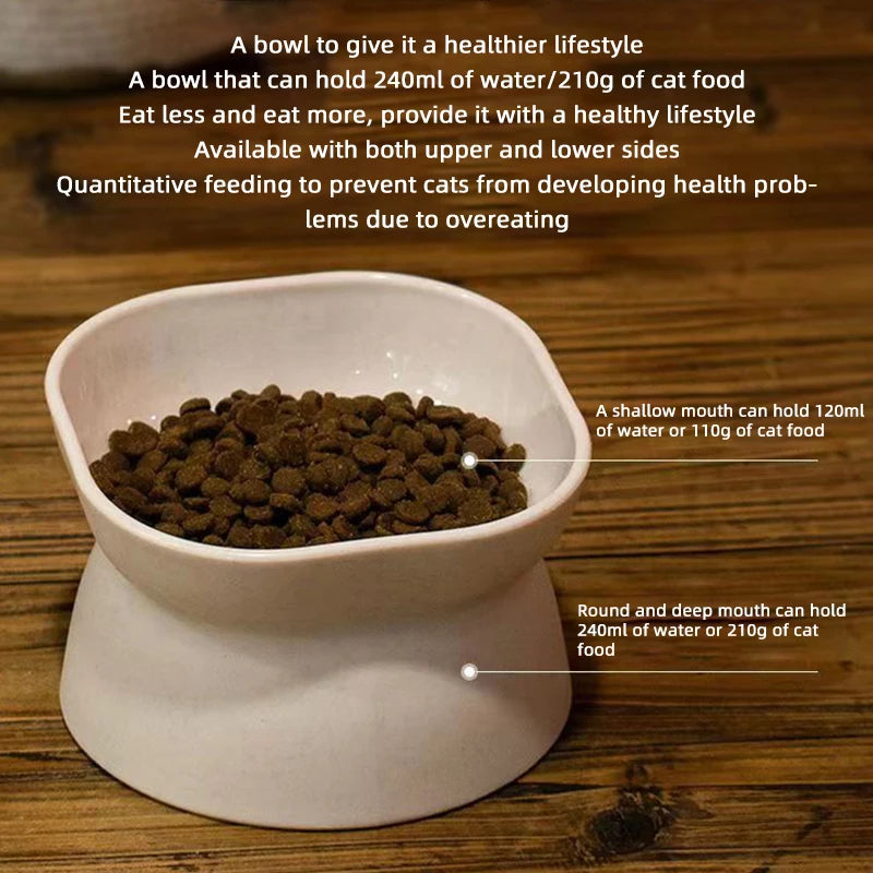 Dual-purpose Cat Food Bowl - Katokitten