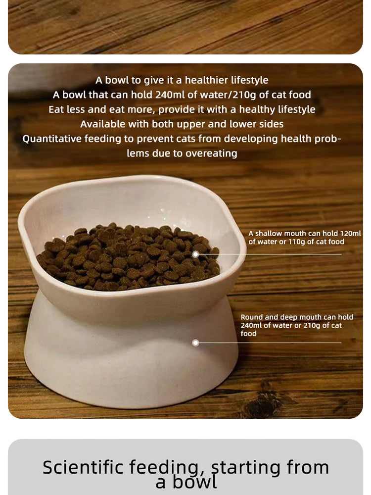 Dual-purpose Cat Food Bowl - Katokitten