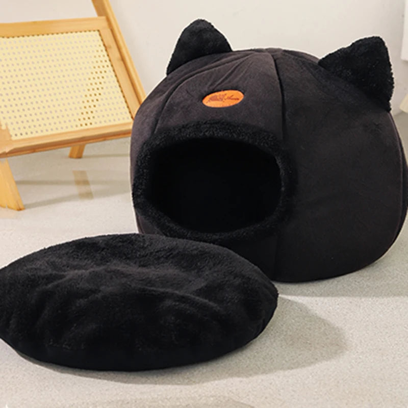 Deep Sleep Comfort In Winter Cat Bed - Katokitten