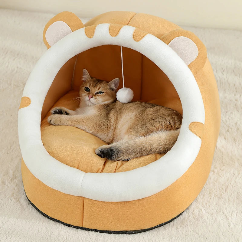 Winter Warm House Sleeping Bed For Cat - Katokitten