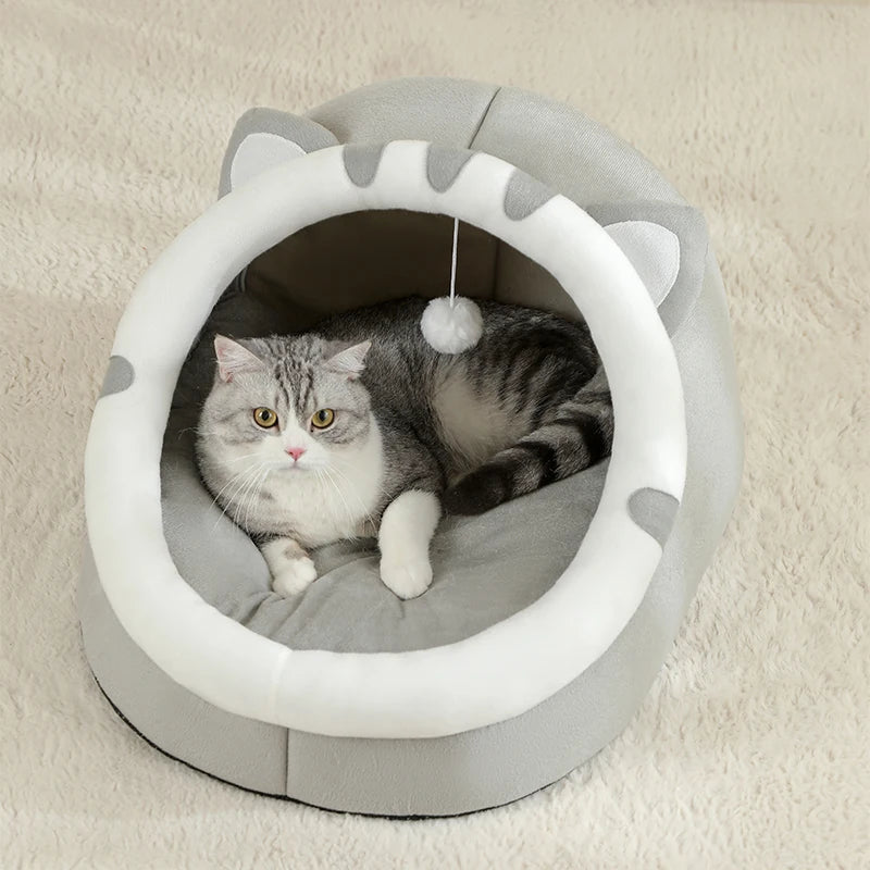 Winter Warm House Sleeping Bed For Cat - Katokitten