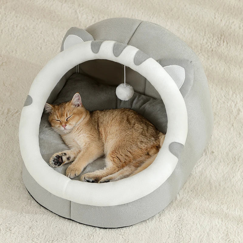 Winter Warm House Sleeping Bed For Cat - Katokitten