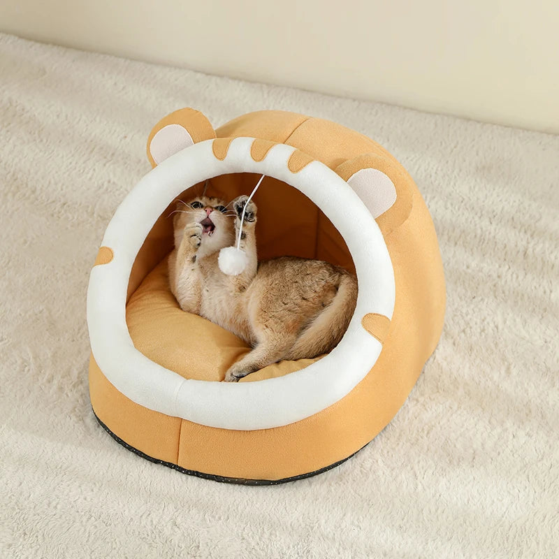 Winter Warm House Sleeping Bed For Cat - Katokitten