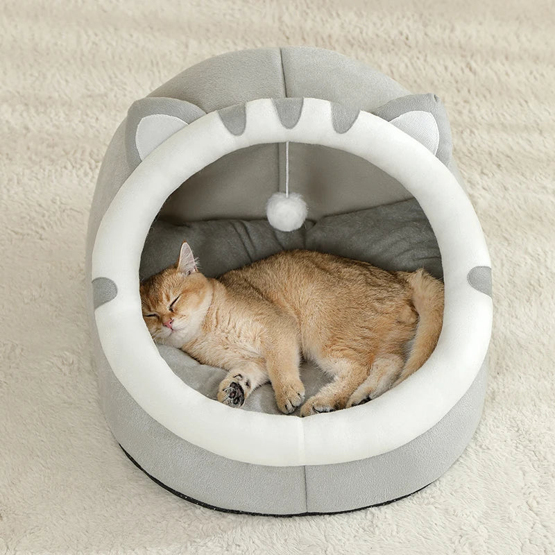 Winter Warm House Sleeping Bed For Cat - Katokitten
