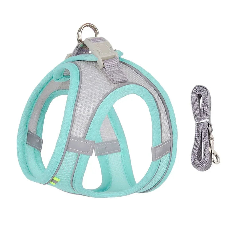 Adjustable Pet Cat Harness Leash Set - Katokitten