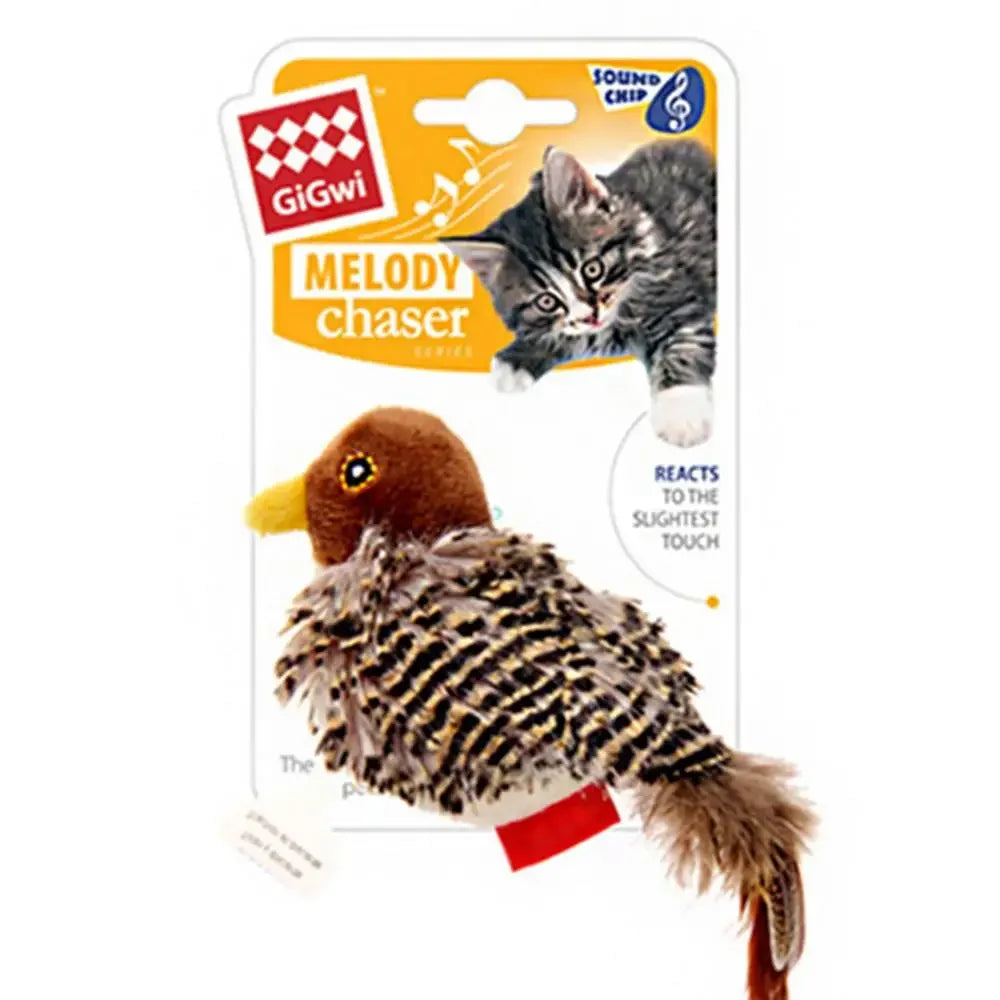 Electric Squeaky Simulation Bird Plush Cats Toy - Katokitten