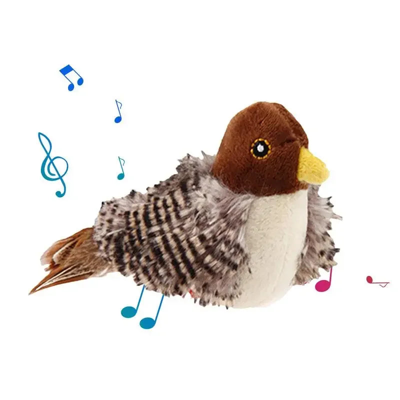 Electric Squeaky Simulation Bird Plush Cats Toy - Katokitten