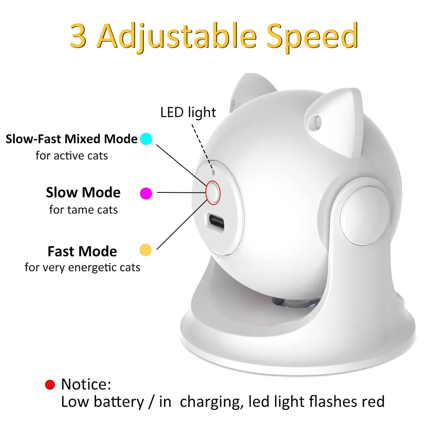 Automatic Interactive Rechargeable Laser Cat Toys - Katokitten