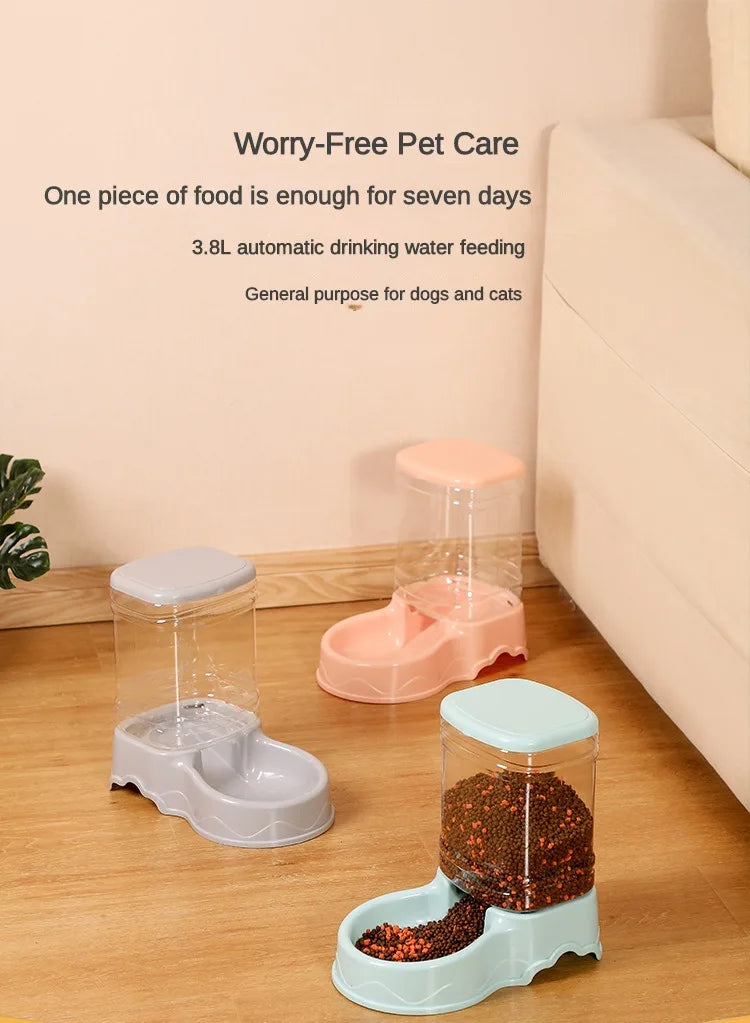 Pet Cat Automatic Feeder Drinking Bowl - Katokitten