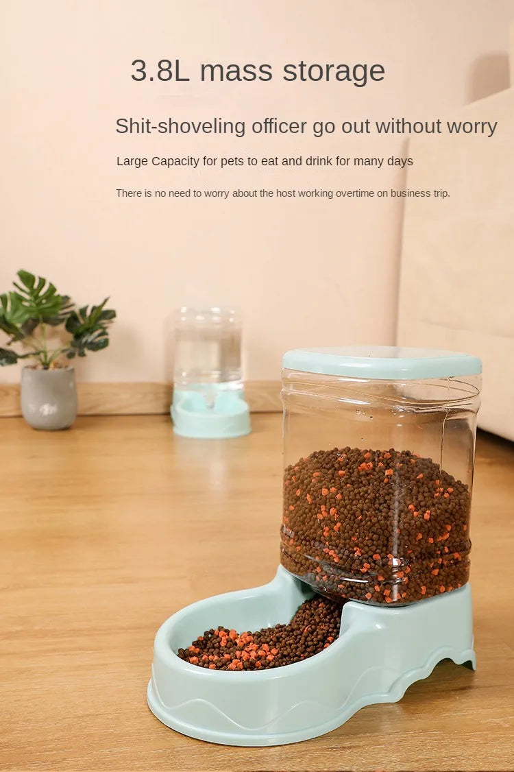 Pet Cat Automatic Feeder Drinking Bowl - Katokitten