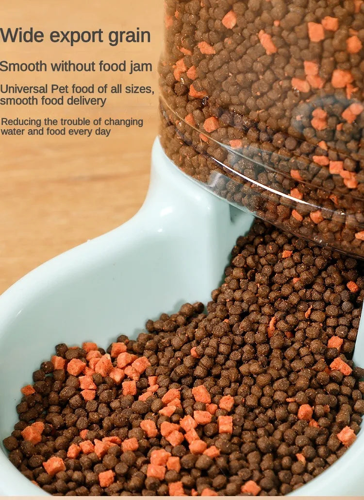 Pet Cat Automatic Feeder Drinking Bowl - Katokitten
