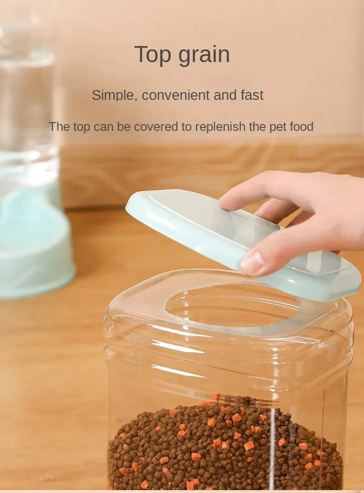 Pet Cat Automatic Feeder Drinking Bowl - Katokitten
