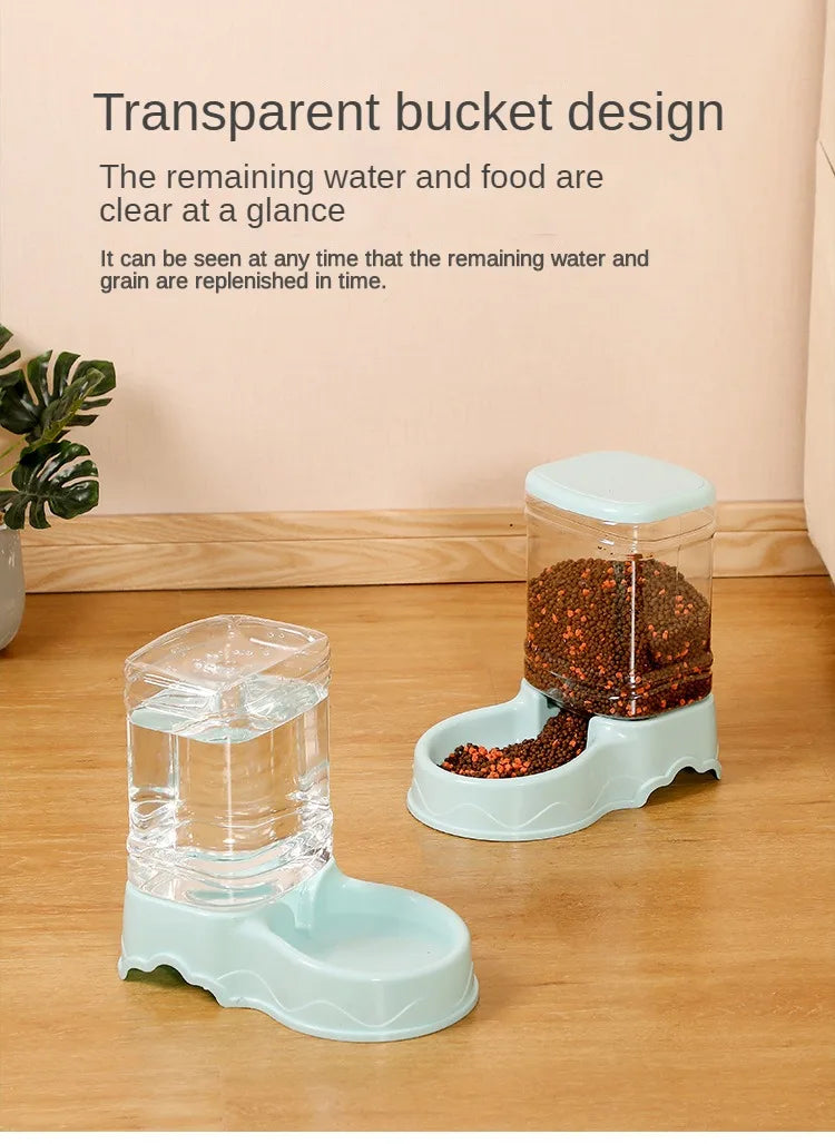 Pet Cat Automatic Feeder Drinking Bowl - Katokitten