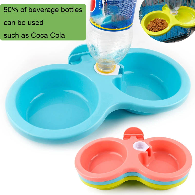Pet Environmental Protection Wheat Straw Double Bowl - Katokitten