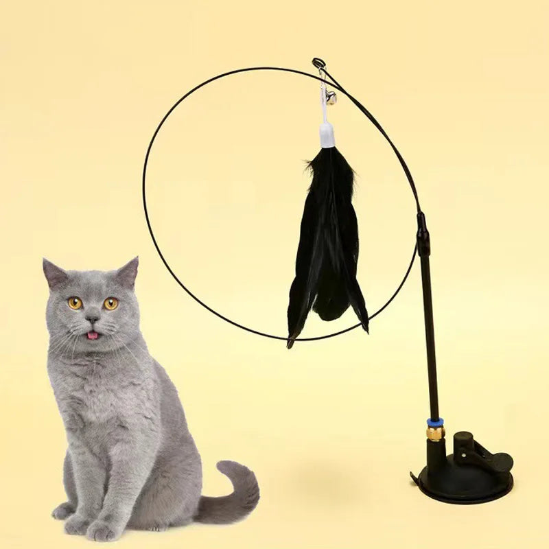 Interactive Super Suction Cup Detachable Kitten Cat Toys - Katokitten