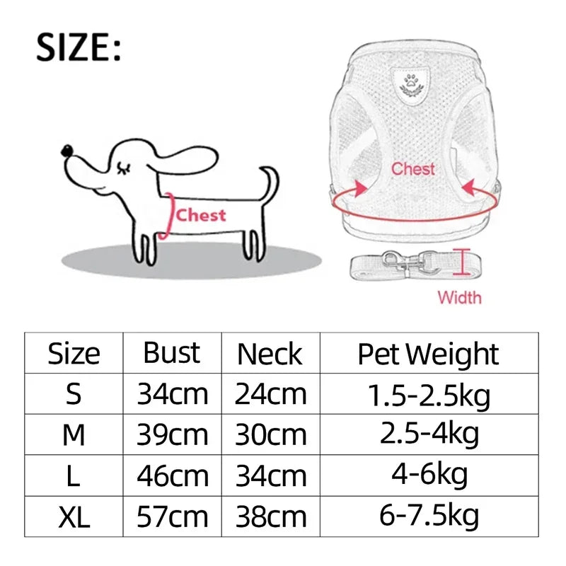 Pet Cat Harness Vest Walking Lead Leash - Katokitten