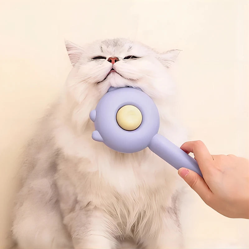 Pet Cat One Button Cleaning Brush - Katokitten