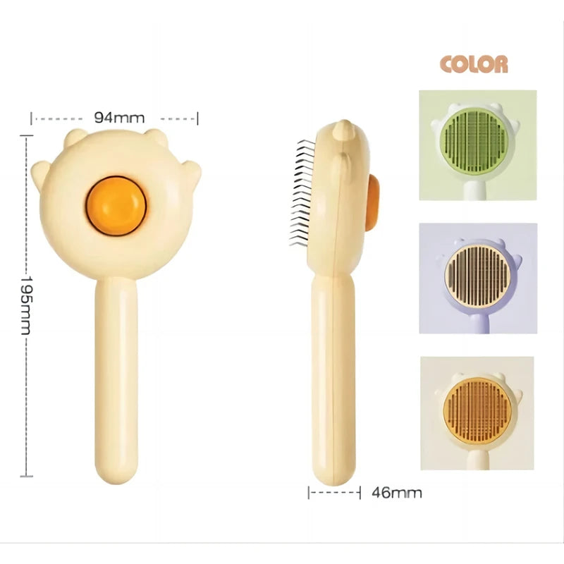 Pet Cat One Button Cleaning Brush - Katokitten