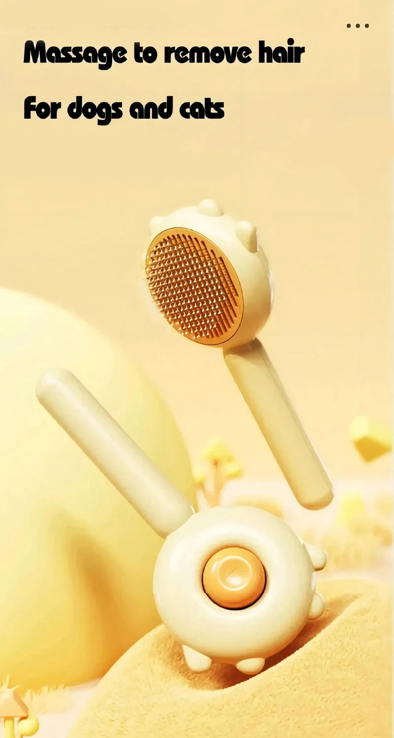 Pet Cat One Button Cleaning Brush - Katokitten