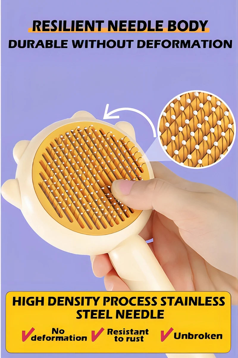 Pet Cat One Button Cleaning Brush - Katokitten