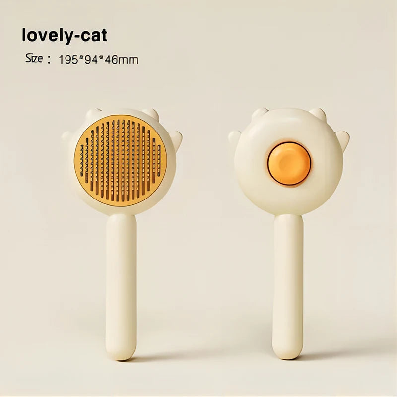 Pet Cat One Button Cleaning Brush - Katokitten