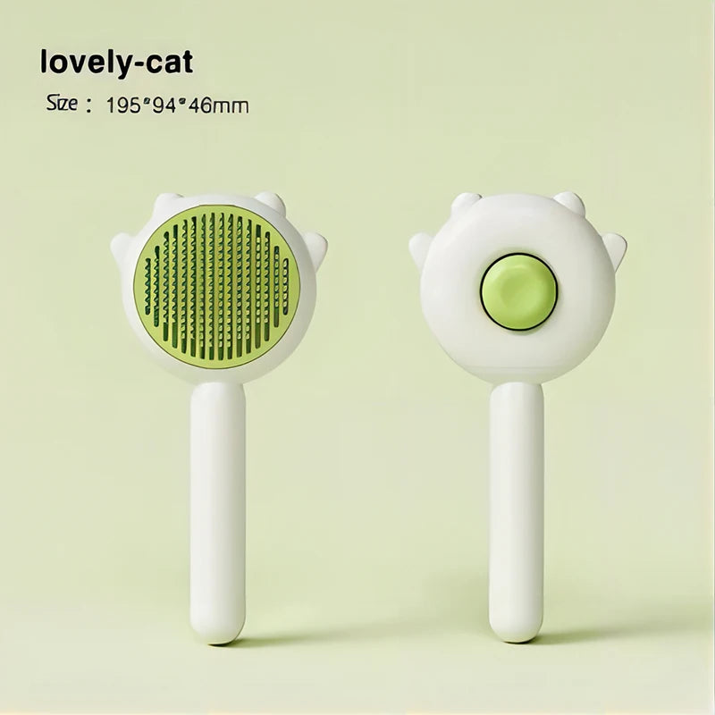 Pet Cat One Button Cleaning Brush - Katokitten