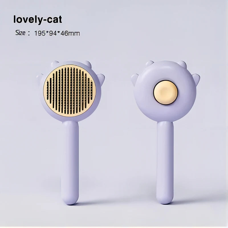 Pet Cat One Button Cleaning Brush - Katokitten