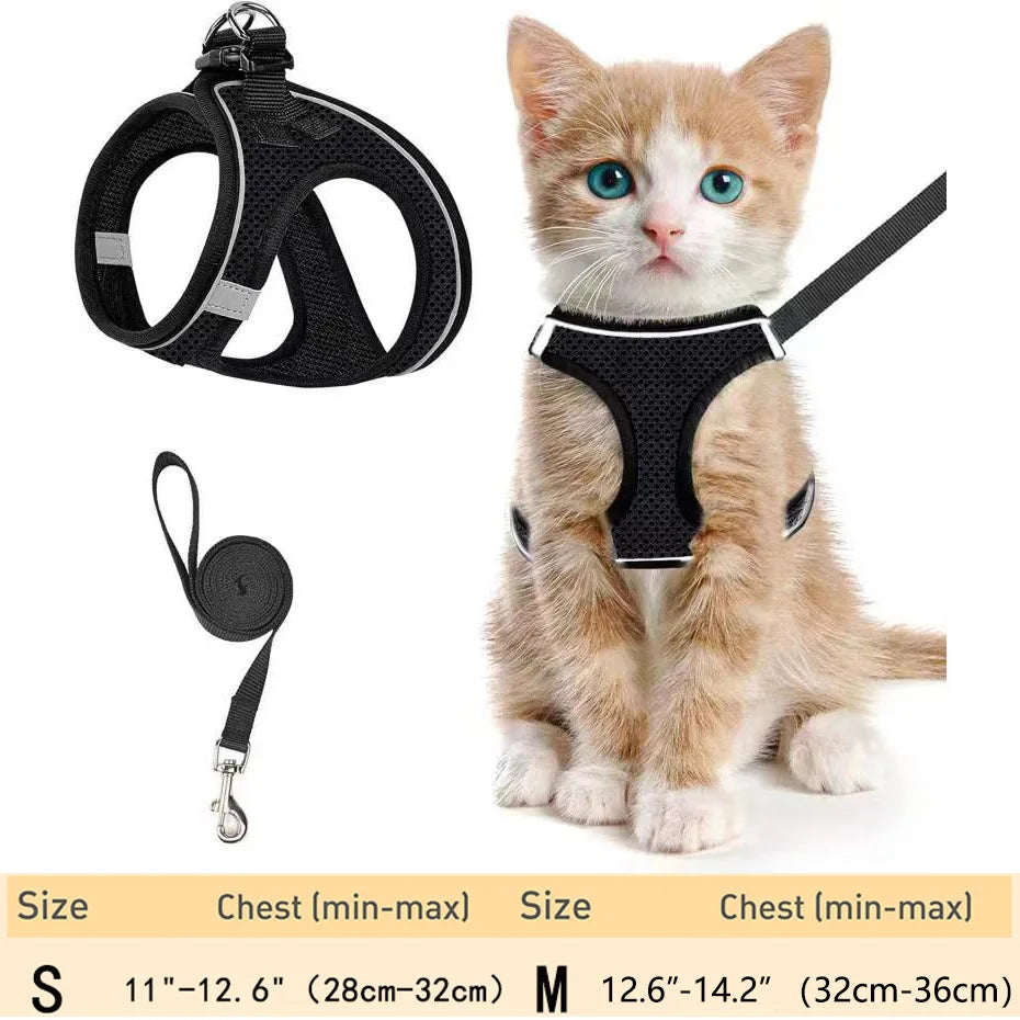 Pet Cat Harness and Leash Adjustable - Katokitten