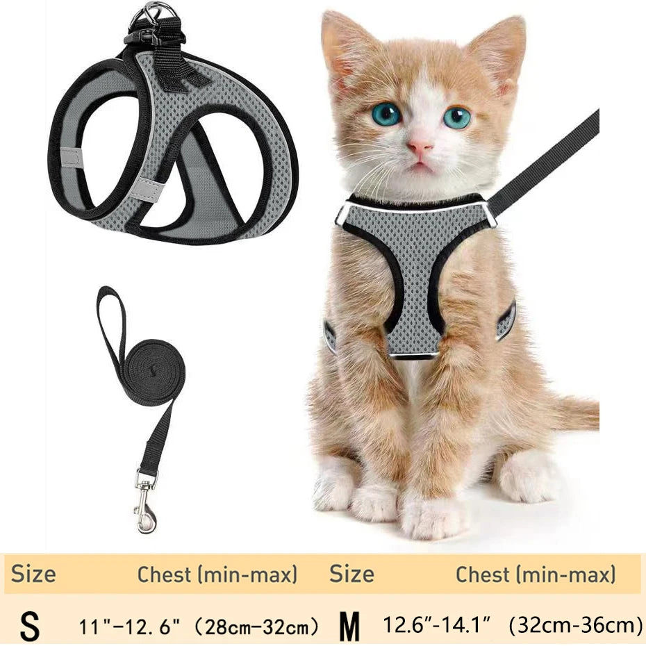 Pet Cat Harness and Leash Adjustable - Katokitten