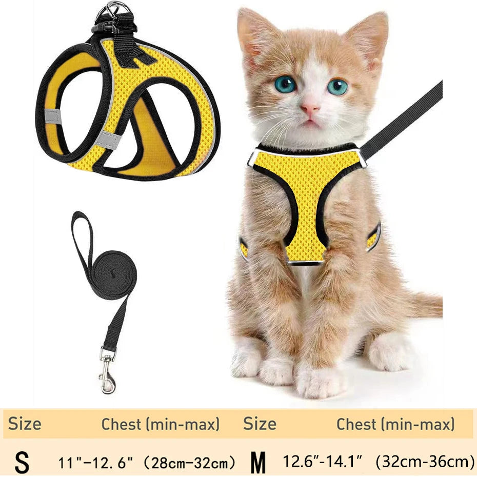 Pet Cat Harness and Leash Adjustable - Katokitten