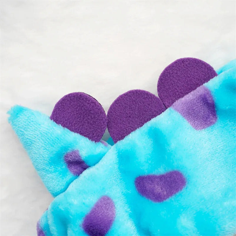 Winter Warm Blue Dinosaur Hooded Coat Pet Cat - Katokitten